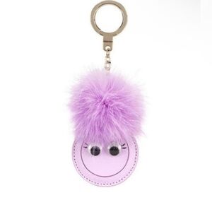 Kate Spade Monster Poof Mirror Keychain